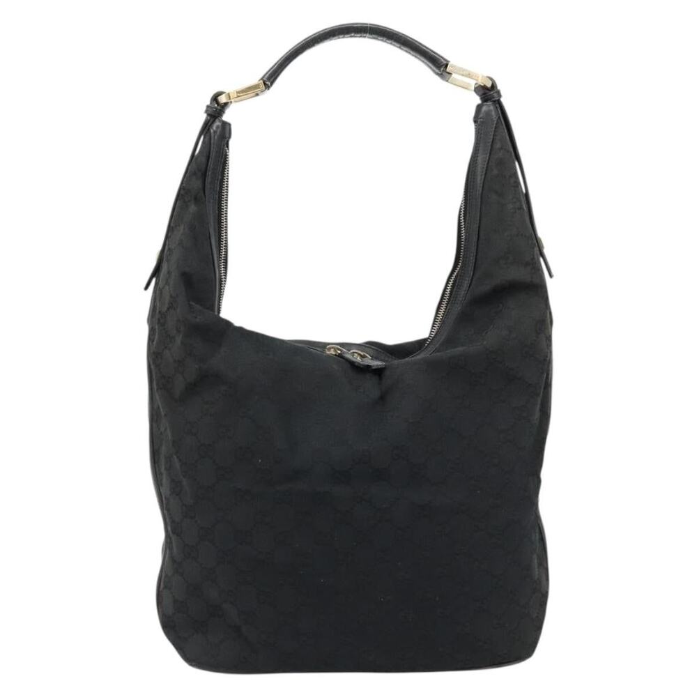 Gucci GG Canvas Shoulder Bag Black
